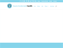 Tablet Screenshot of lauramcdonaldhealth.com